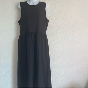 J. Crew Black Sleeveless Maxi Dress
